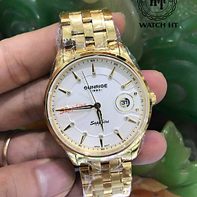 Đồng hồ nam SUNRISE 1222SA full hộp, Kính Sapphire chống xước chống nước tuyệt đối