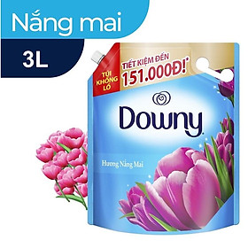 Nước xả vải Downy Nắng Mai/ Làn Gió Mát Túi 3L