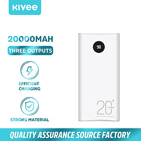 Mua Pin sạc dự phòng Kivee-PT208D 20000mah 22.5W với cổng USB kép + có màn hình hiện thị lượng pin + Dung lượng chuẩn 100%