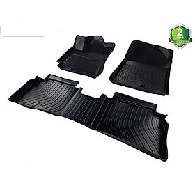 Thảm lót sàn xe ô tô KIA CERATO (2019-nay) chất liệu TPE thương hiệu Macsim màu đen