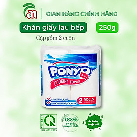 Cặp Giấy cuộn chuyên dụng làm khăn lau bếp thay thế khăn giấy ướt PONYO 2