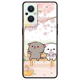 Ốp lưng dành cho Oppo A16K - Oppo A36 / A76 - Oppo Reno 7z 5G - Cặp Đôi Mèo Hái Hoa