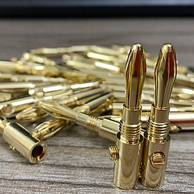 Mua 1 JACK loa bắp chuối siêu đẹp đồng chuẩn mạ vàng  cam kết hàng loại 1