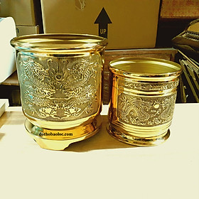 Mua Lư hương  bát hương  bát nhang Long Phụng hội bằng đồng thương hiệu Thuận Phát ( 2 cỡ: 19cm  25cm)
