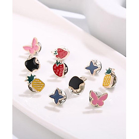 Sét 10 cài áo dâu dứa siêu yêu (GC109)