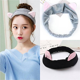 Băng Đô Rửa Mặt ,Tắm Hình Tai Mèo Cute