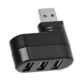 USB Hub, 3Port USB 2.0 Ultra Compact Data Hub/Splitter Adapter Plug High Speed for Notebook PC, USB Flash Drives, Keyboard, Mouse