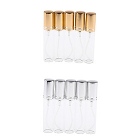 10ML 10 Pieces Mini Sample Glass Travel Oil Perfume Bottles for Makeup