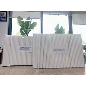 Mua Ống hút giấy Clean Paper Straw kích thước 8mm x 197mm màu trắng dùng cho  sinh tố  đá xay.... (0 5kg)