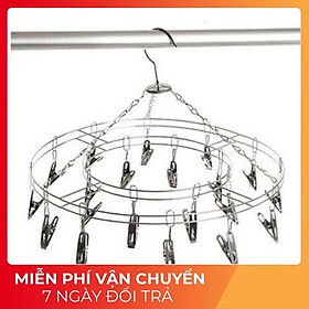 Mua Móc chùm  móc tròn kẹp quần áo inox 20 kẹp