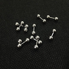 K2HA01-KHUYÊN 2 ĐẦU BI BI NHỎ/ KHUYÊN XỎ CƠ BẢN - XUÂN SHOP CHUYÊN KHUYÊN NHẬP THÁI