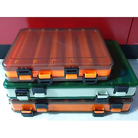 HỘP ĐỰNG LURE 2 MẶT , Hộp ĐỰNG MỒI CÂU CÁ 10 ngăn & 14 ngăn