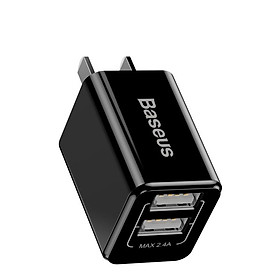 Mua Bộ sạc 2 cổng USB Baseus Traveler Series 2.4A Dual USB Charger - Hàng Chính Hãng