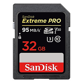 Thẻ Nhớ SanDisk 32GB Extreme Pro SDHC UHS-I - Hàng Nhập Khẩu