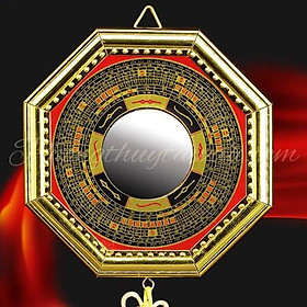 Mua Gương Bát quái Tiên Thiên La kinh(Lồi/Lõm)_video tặng bột ngũ vị móc dán văn khấn đầy đủ