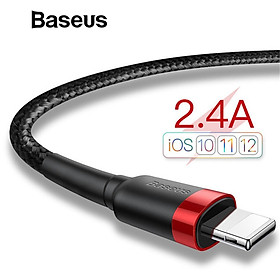 Cáp sạc iPhone 5/6/7/8/X/XS/XS Max Baseus Cafule dài 1m - Hàng chính hãng
