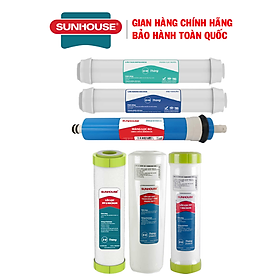 Mua Bộ lõi lọc nước Sunhouse từ 1 đến 6  Gồm có: Lõi lọc thô 123  Lõi lọc số 4 RO Sản xuất tại Việt nam  2 lõi lọc chức năng