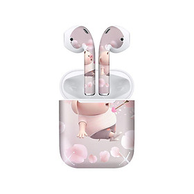 Miếng dán skin cho AirPods in hình Heo con dễ thương - HEO2k19-187