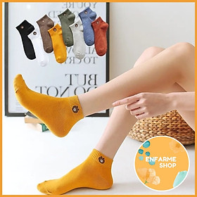 Set 10 đôi tất hình gấu siêu xinh dễ thương, Set 10 đôi tất năng động trẻ trung - enfarme shop
