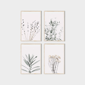 Mua Bộ 4 Tranh Treo Tường 40X60 Florist