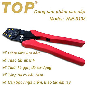 Mua Kìm bấm đầu cote nhanh trợ lực số 08 TOP (1.5 - 10mm2) TOP - VNE-0108 ( kìm bấm cos)