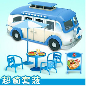 Mua Bộ mô hình xe bus phục vụ các món Hải sản cho bé chơi búp bê