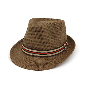 Mũ phớt fedora nam nữ đi biển thoáng khí mc03 - nón phớt phong cách vintage chất cói