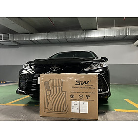 Thảm lót sàn xe ô tô Toyota Camry 2019-2022 NEW - đến nay Nhãn hiệu Macsim 3W cao cấp màu đen