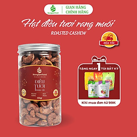 Hạt điều Bình Phước rang củi Nonglamfood hũ 454g | Quà tặng cao cấp cho người thân, bạn bè, doanh nghiệp