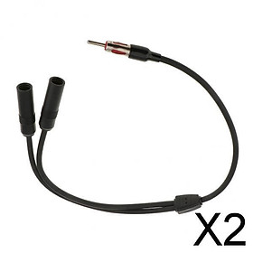 2x30cm  Socket Extension Radio AM / FM Car Antenna Adapter Cable