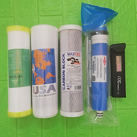 Mua Bộ lõi lọc nước 1234 dùng cho máy RO tặng kèm bút TDS - Hàng chính hãng
