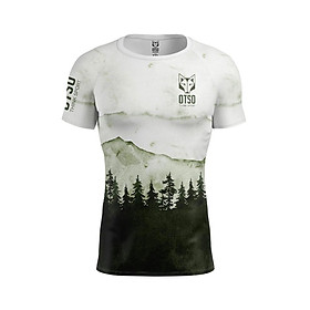 Áo Chạy Bộ T-Shirt Nam OTSO Green Forest