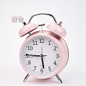 Mua Đồng hồ báo thức 2 quả chuông kèm đèn kiểu cổ điển để bàn tiện lợi
