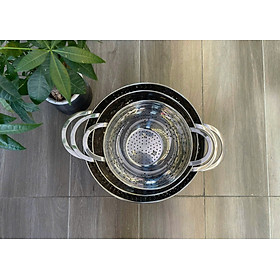 Mua  Hàng chính hãng  Rổ rau củ quả inox Chockmen (28cm-CKM674/ 24cm-CKM673/ 20cm-CKM672)