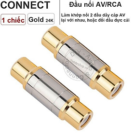 Giắc nối AV hoa sen 1 chiếc nhân đồng mạ vàng - RCA female connector