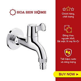 Mua Vòi hồ gắn tường lạnh Viglacera VG110 đồng thau nguyên chất  mạ Cr/Ni sáng bóng  500.000 lần đóng/mở  độ bền trên 10 năm - Hoa Sen Home - Hàng chính hãng