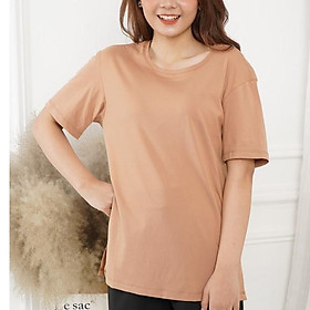 Áo thun cổ tròn dáng rộng Free size -Sooyoung- Cotton 100