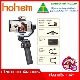 Mua Hohem Isteady M6/M6 KIT - Gimbal Tay Cầm Chống Rung Cho Smartphone  Tích Hợp Cảm Biến AI Xoay 360 độ kèm đèn LED chiếu sáng - Hàng chính hãng - Bảo hành 12 tháng