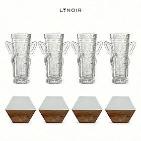 Ly Thủy Tinh Tiki - Tall Handled | 300ml | [LYNOIR_LY099
