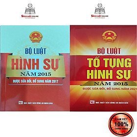 Hình ảnh Sách Combo 2 cuốn Bộ luật Hình sự năm 2015 sđ,bs 2017 + Bộ luật Tố tụng hình sự năm 2015 sđ,bs 2021