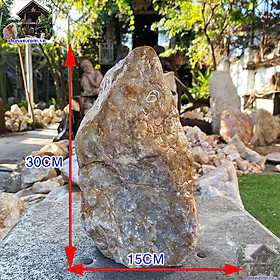 Mua Trụ Đá Thạch Anh Hồng Thô Tự Nhiên Nguyên Khối Giúp Gia Chủ Tích Lũy Tiền Tài - Phú Quý – 9kg (15*30 (cm))-K153