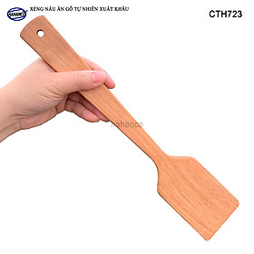 Xẻng nấu ăn bằng gỗ tự nhiên (CTH723) Chiên xào các loai, Chịu nhiệt cao, không tiết chất độc hại khi đun nấu