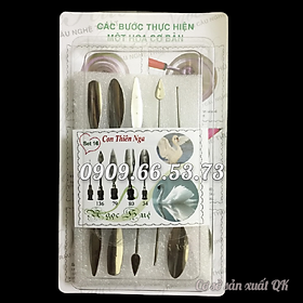 Bộ 10 dụng cụ làm rau câu 3D – Set 16 – Bộ làm con thiên nga - Tặng kèm kim nhụy – Mã số 1667