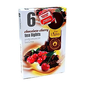 Hộp 6 nến thơm Tea lights Admit Chocolate Cherry ADM6640 Hương sôcôla &