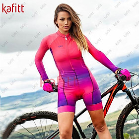 Trang phục đi xe đạp dài tay Kafitt cho nữ mùa thu đông mới chống nắng quần áo thể thao đi xe đạp Macaquinho Ciclismo Feminino Color: kafitt20-884(2) Size: XXS