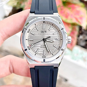 Đồng hồ nam chính hãng I&W Carnival 711G-S3 Kính sapphire ,Chống nước ,Bảo hành 24 tháng,Máy cơ (Automatic),mặt đen dây cao su chống nước tuyệt đối