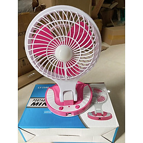 Mua Quạt tích điện mini cầm tay có đế để bàn HT 5580 cao cấp