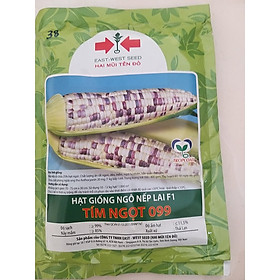Hạt giống bắp nếp lai F1 Tím Ngọt 099 Hai Mũi Tên Đỏ gói 100g