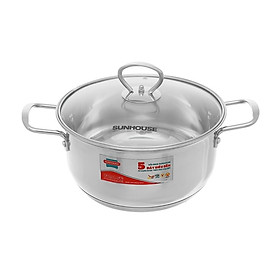 Mua NỒI INOX 5 ĐÁY SUNHOUSE 16-20-24CM SHG788-16 20 24 (DÙNG TRÊN MỌI LOẠI BẾP)