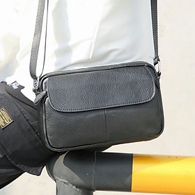 Túi đeo chéo nam DA BÒ THẬT phong cách mới - BEE GEE DCN9285